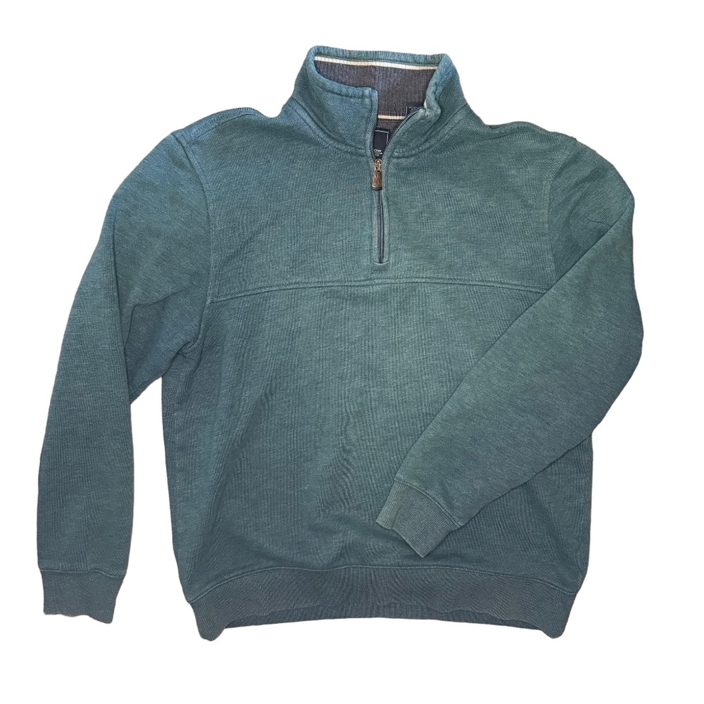 Arrow Teal Quarter Zip Sweater